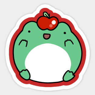 Apple Frog Sticker